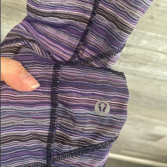 Lululemon pace rival crop leggings sz 6 - Picture 10 of 11